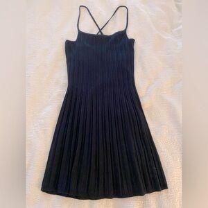 Abercrombie & Fitch black strappy mini dress, sweater material, size XS.